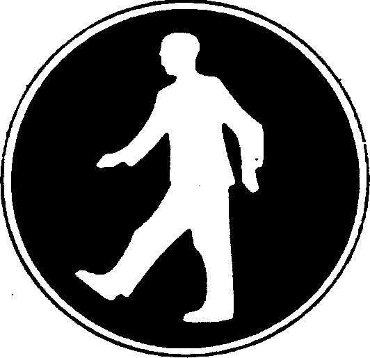 Pedestrains must use this route